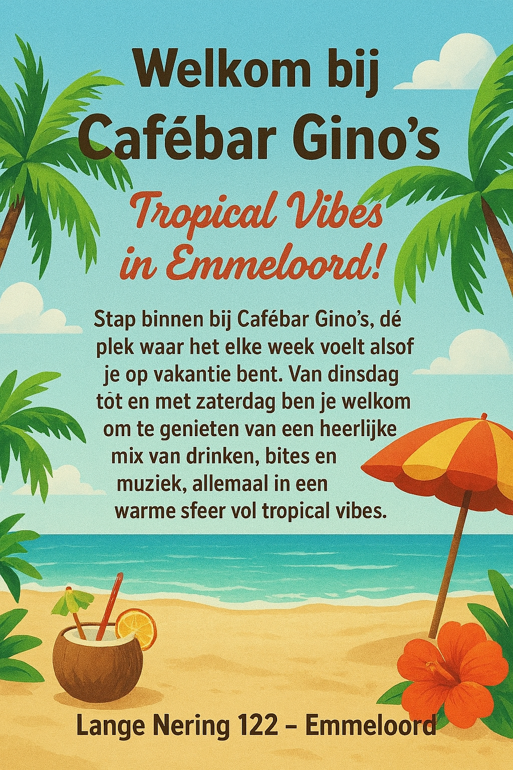 Welkom Bij Cafébar Gino’s Emmeloord Welkom Bij Cafébar Gino's Emmeloord